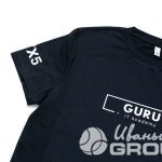 Печать надписи «GURU IT Academy» на футболках