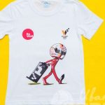 Перенос картинки и логотипа «VICTORY LANE GROUP» на синтетические футболки