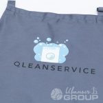 Печать логотипа «QLEANSERVICE» на фартуках