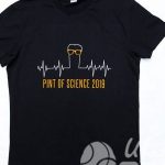 Печать логотипа «PINT OF SCIENCE» на футболки