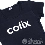 Печать логотипа «COFIX» на футболки