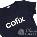 Печать логотипа «COFIX» на футболки