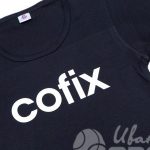 Печать логотипа «COFIX» на футболки