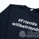 Перенос надписи «FRIENDS» на свитшот