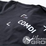 Футболка-поло (черная) с надписью «COMDI»