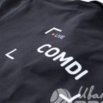 Футболка-поло (черная) с надписью «COMDI»