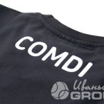 Черные свитшоты с надписью и логотипом COMDI