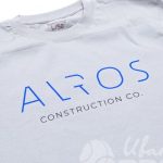 Печать логотипа «ALROS» на футболках