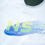 Боди с надписями и логотипом для Dance studio Non-Stop