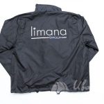 Нанесение текста «Лимана» на куртки