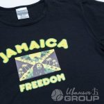 Печать изображения «Jamaica Freedom» на футболке