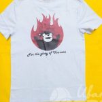 Нанесение изображения «For the glory of use-case» на футболки