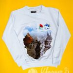 Белые свитшоты с рисунками и логотипами ко дню победы