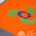 Оранжевые сигнальные жилеты с логотипом «Ст»