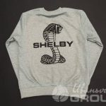 Нанесение логотипа «SHELBY» на толстовку