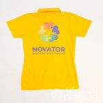 Нанесение логотипа «NOVATOR» на футболки-поло