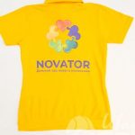 Нанесение логотипа «NOVATOR» на футболки-поло