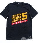 Нанесение изображение «MUAYTHAI NIGHT» на футболки