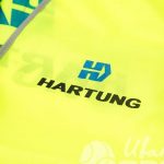 Жёлтые сигнальные жилеты с лого «HARTUNG»