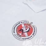 Белые футболки с логотипом дайвинг-клуба «Москва»