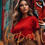 Леопардовый принт в сочетании с красным цветом