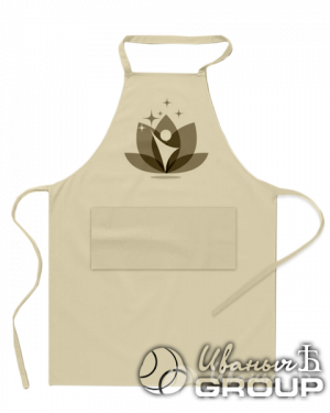 Срочная печать логотипа на фартуке