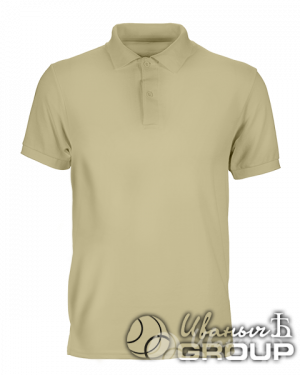 Бежевое поло мужское