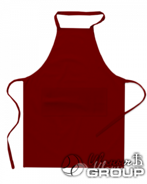 Бордовый фартук