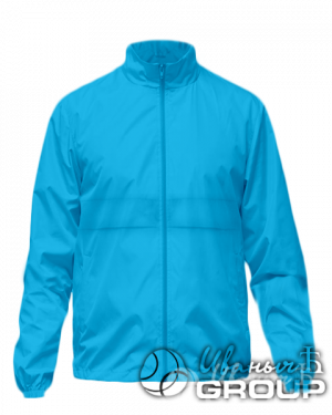 Голубая ветровка промо