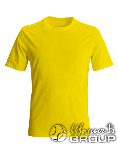 Желтая футболка на заказ