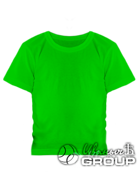 Зеленая детская футболка