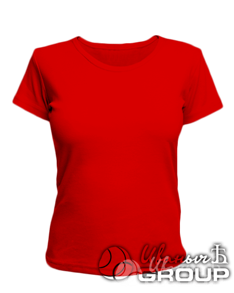 Красная женская футболка для беременных