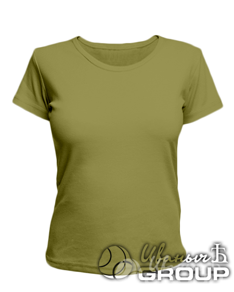 Оливковая женская футболка для беременных