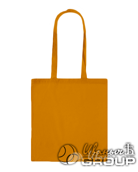 Оранжевая сумка холщовая