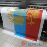 печать на ткани флаги