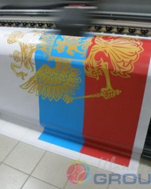 печать на ткани флаги