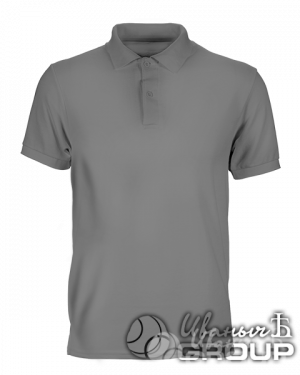 Серое поло мужское