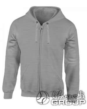 Серый-меланж толстовка мужская