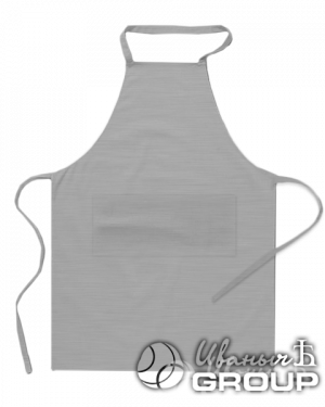Серый-меланж фартук