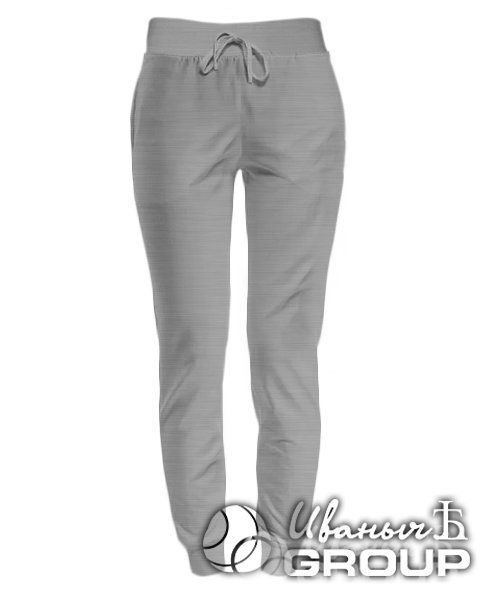 Серый-меланж штаны женские