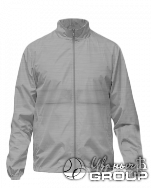 Серый-меланж ветровка промо