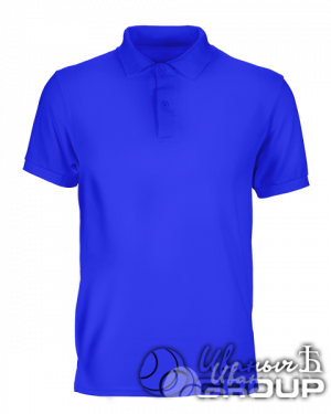 Синее поло мужское