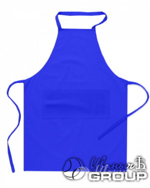 Синий фартук