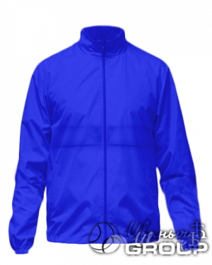 Синяя ветровка промо