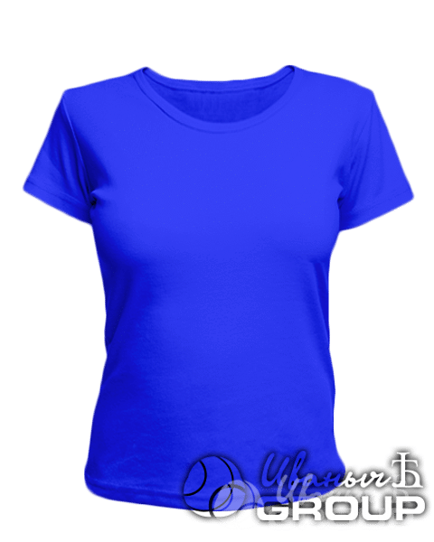 Синяя женская футболка
