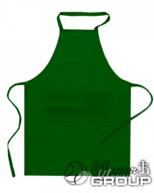 Тёмно-зелёный фартук
