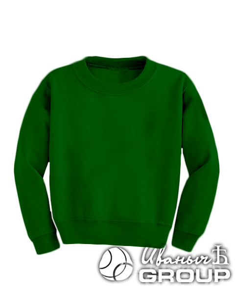 Темно-зеленый свитшот детский