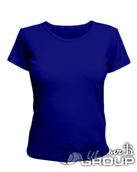 Темно-синяя женская футболка