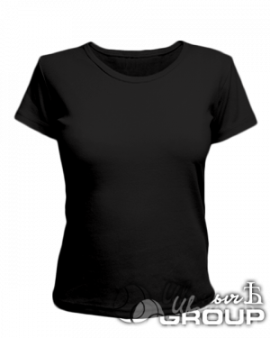 Черная женская футболка