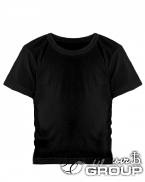Черная детская футболка